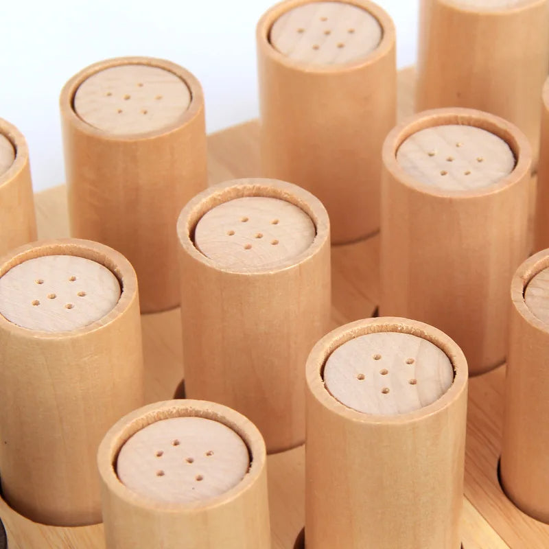 Mo010 - Montesori Wooden Smelling Cylinders