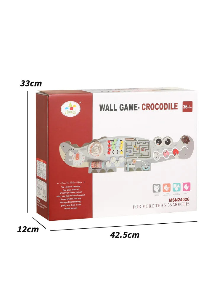 M322 - Wall game crocodile busy board