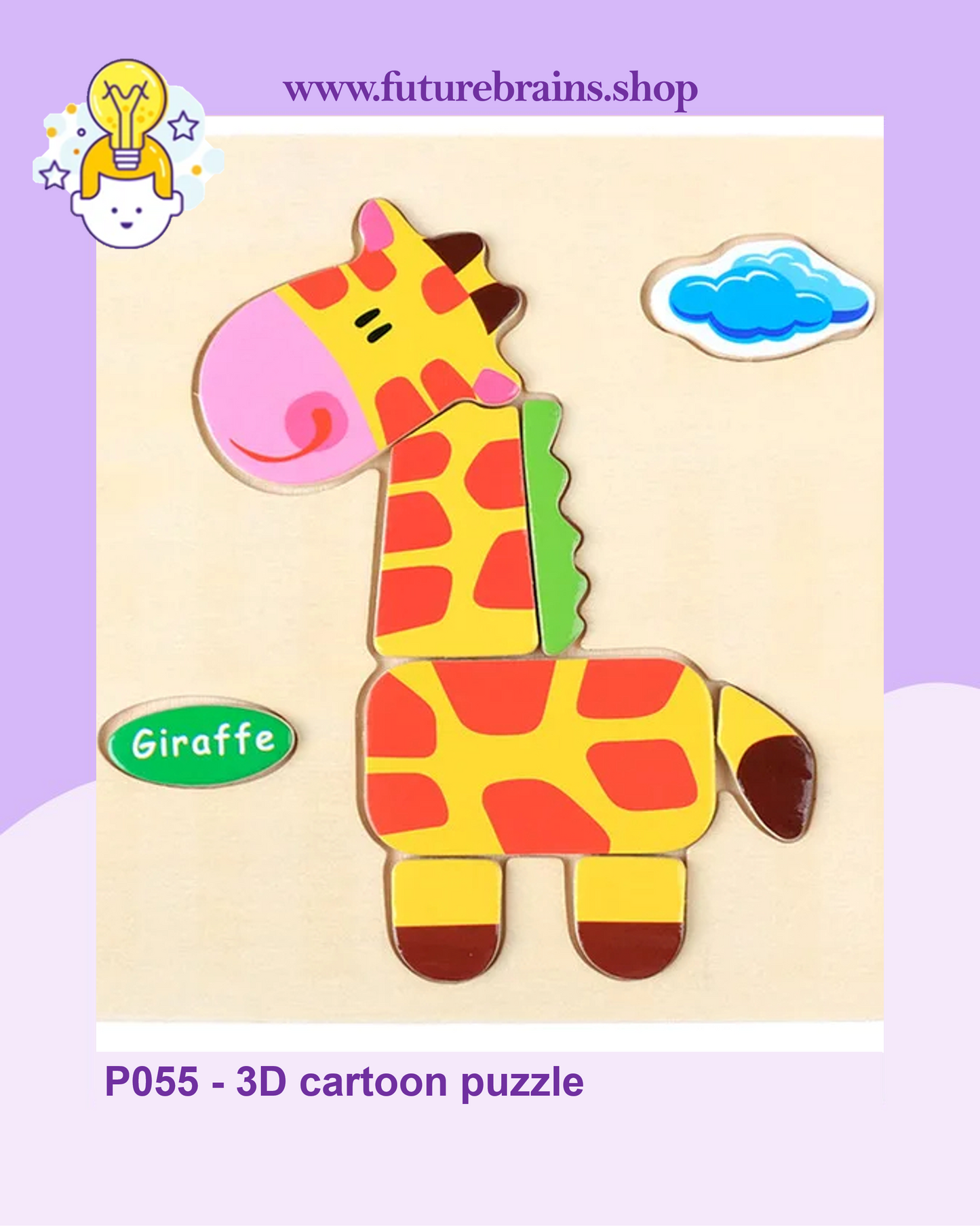 P055 - 3D cartoon puzzle (buy 5 for 4$)