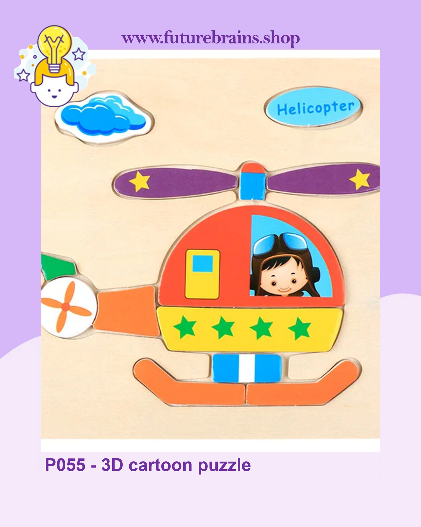 P055 - 3D cartoon puzzle (buy 5 for 4$)