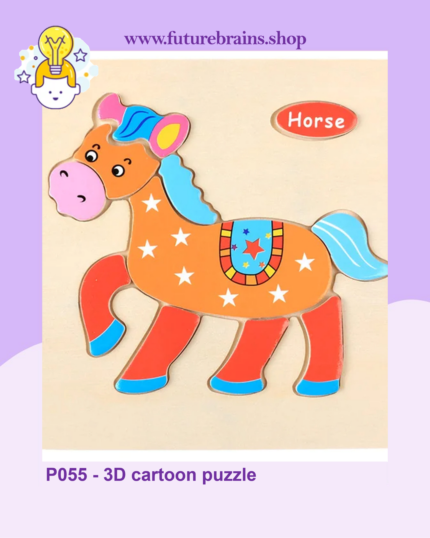 P055 - 3D cartoon puzzle (buy 5 for 4$)