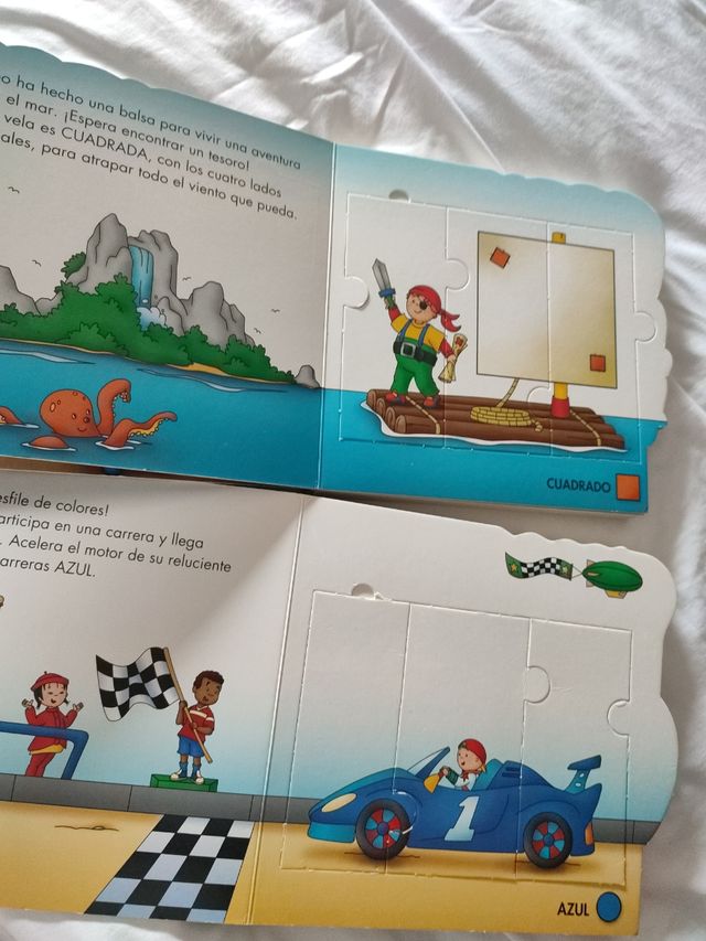 L306 - Caillou le défilé des formes تعلم الأشكال Livre puzzle
