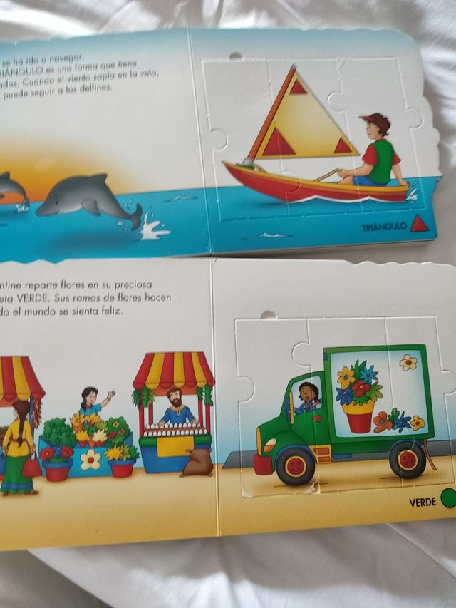 L306 - Caillou le défilé des formes تعلم الأشكال Livre puzzle