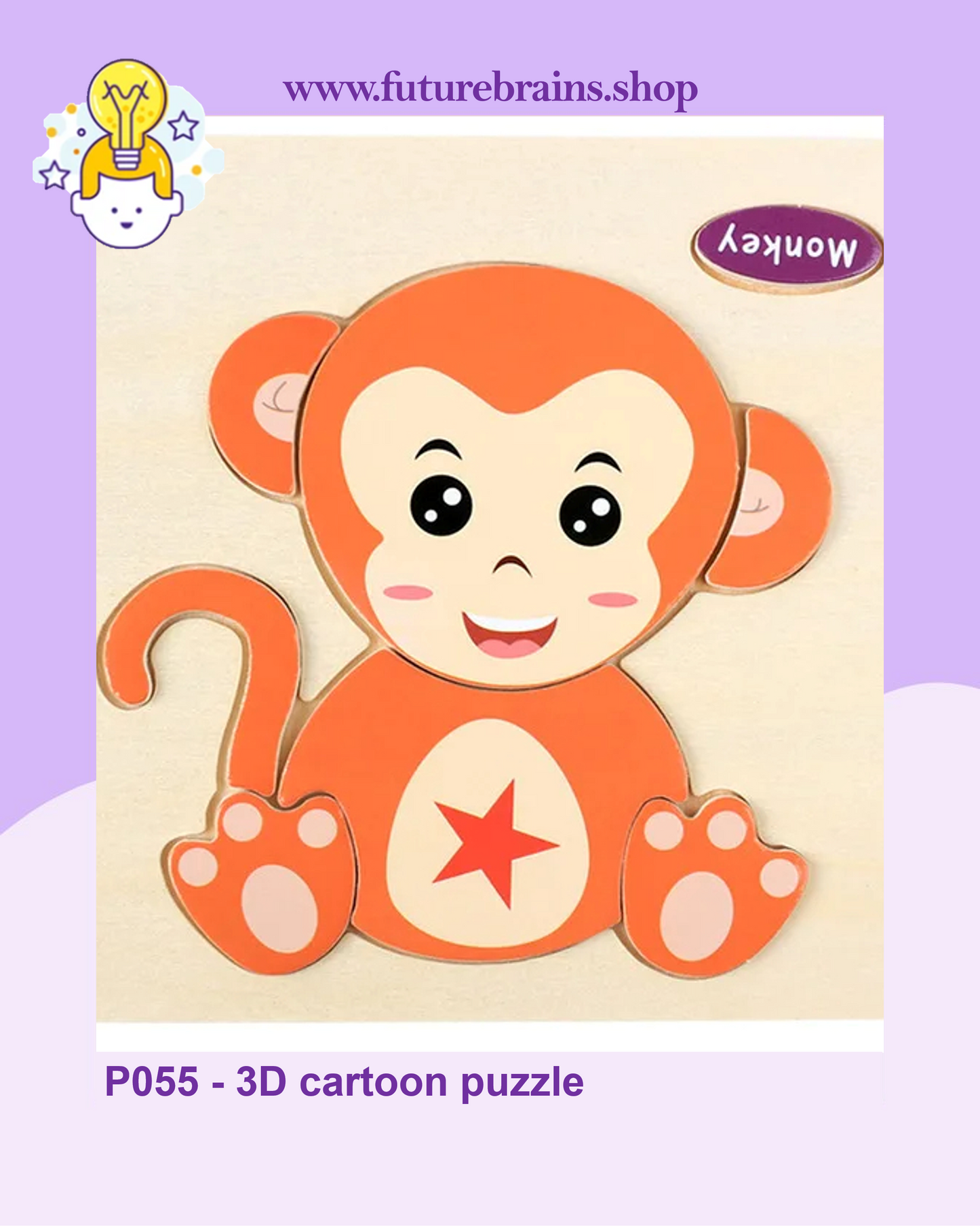 P055 - 3D cartoon puzzle (buy 5 for 4$)