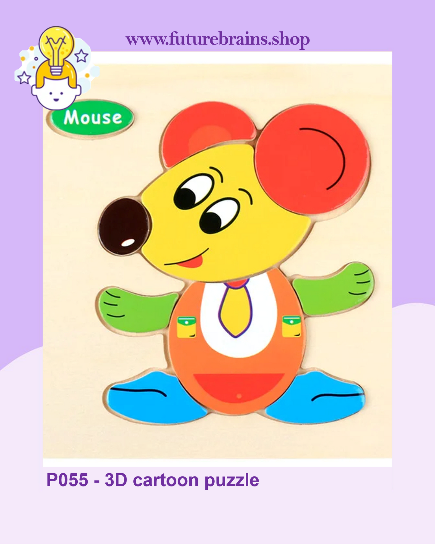 P055 - 3D cartoon puzzle (buy 5 for 4$)