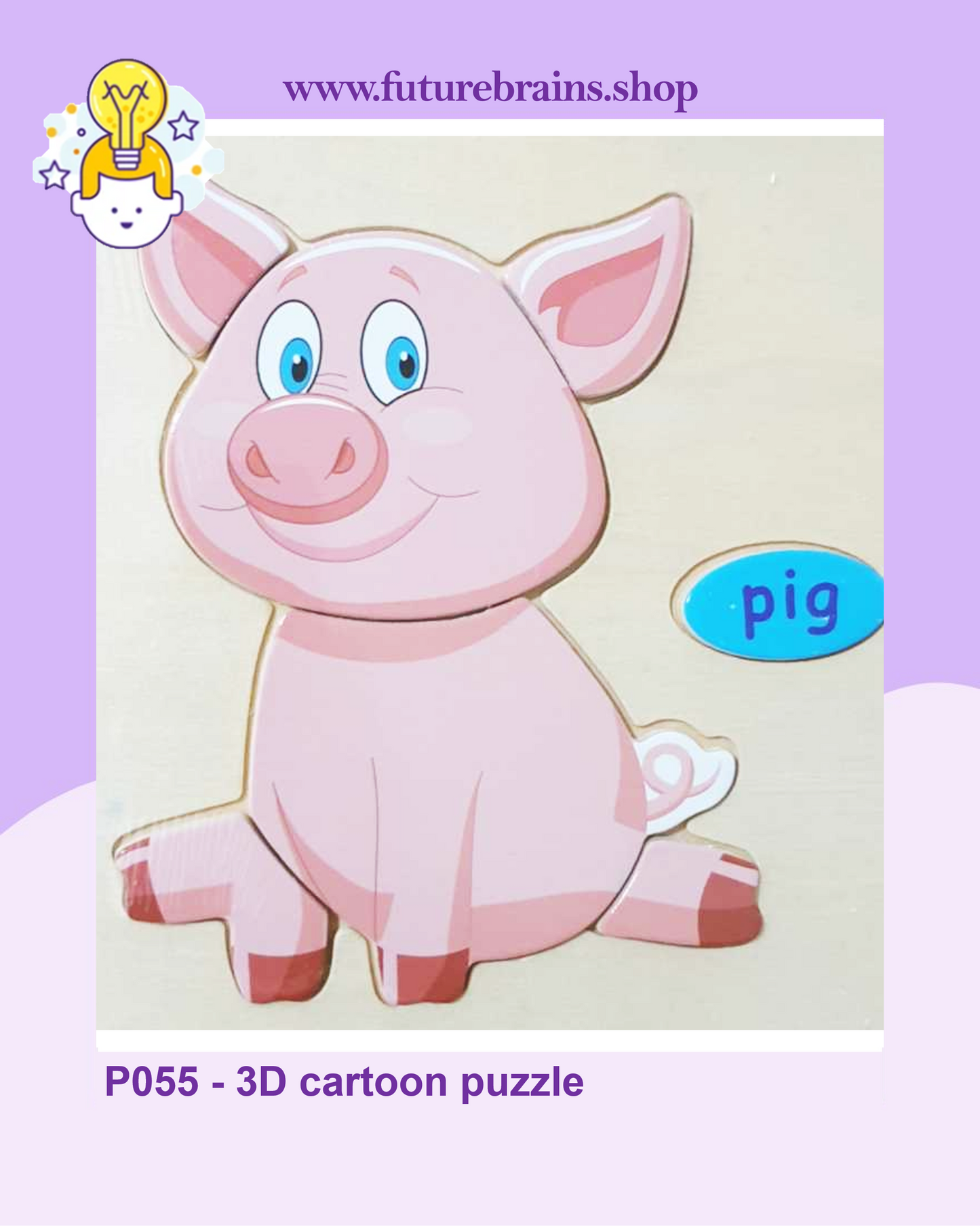 P055 - 3D cartoon puzzle (buy 5 for 4$)