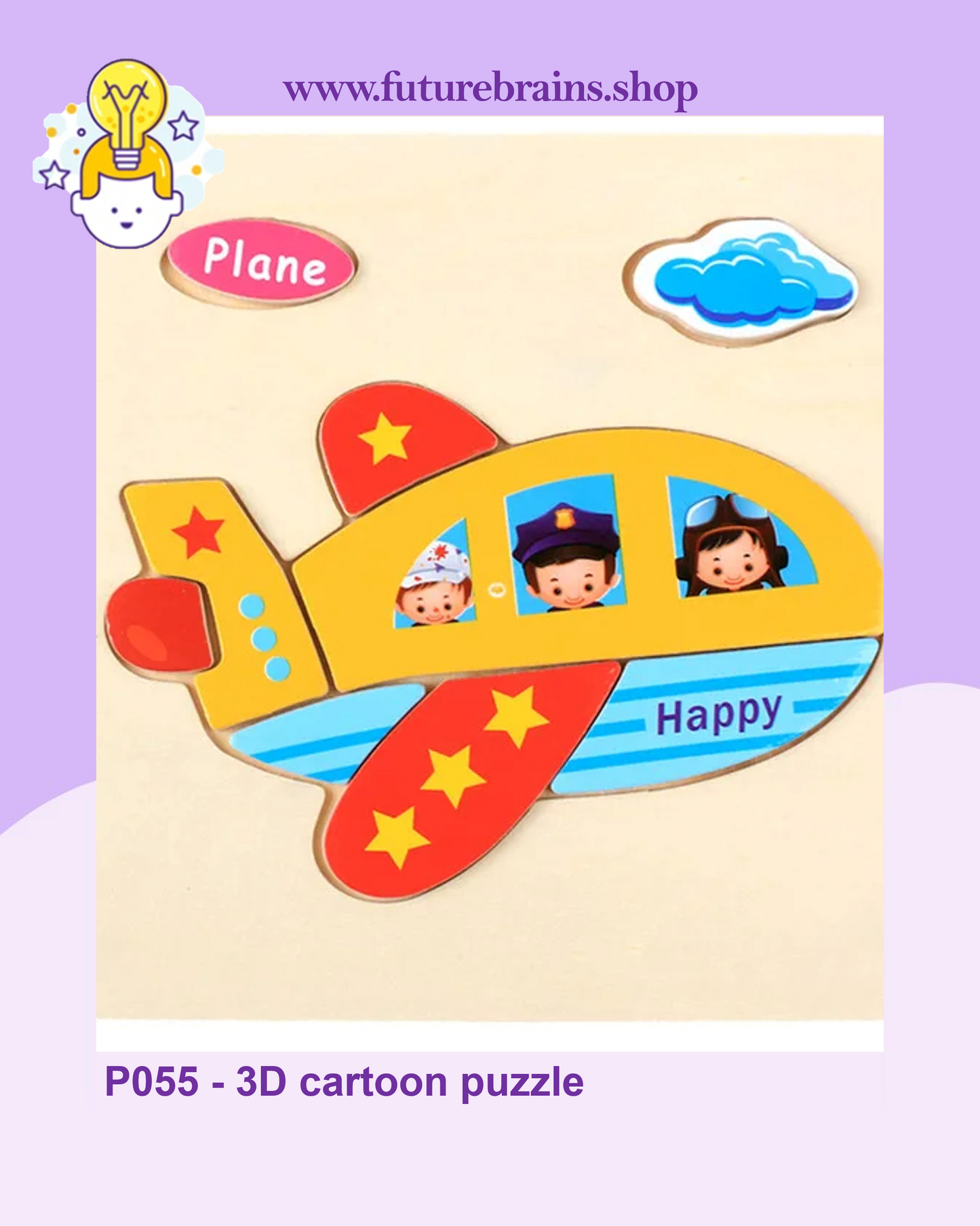 P055 - 3D cartoon puzzle (buy 5 for 4$)