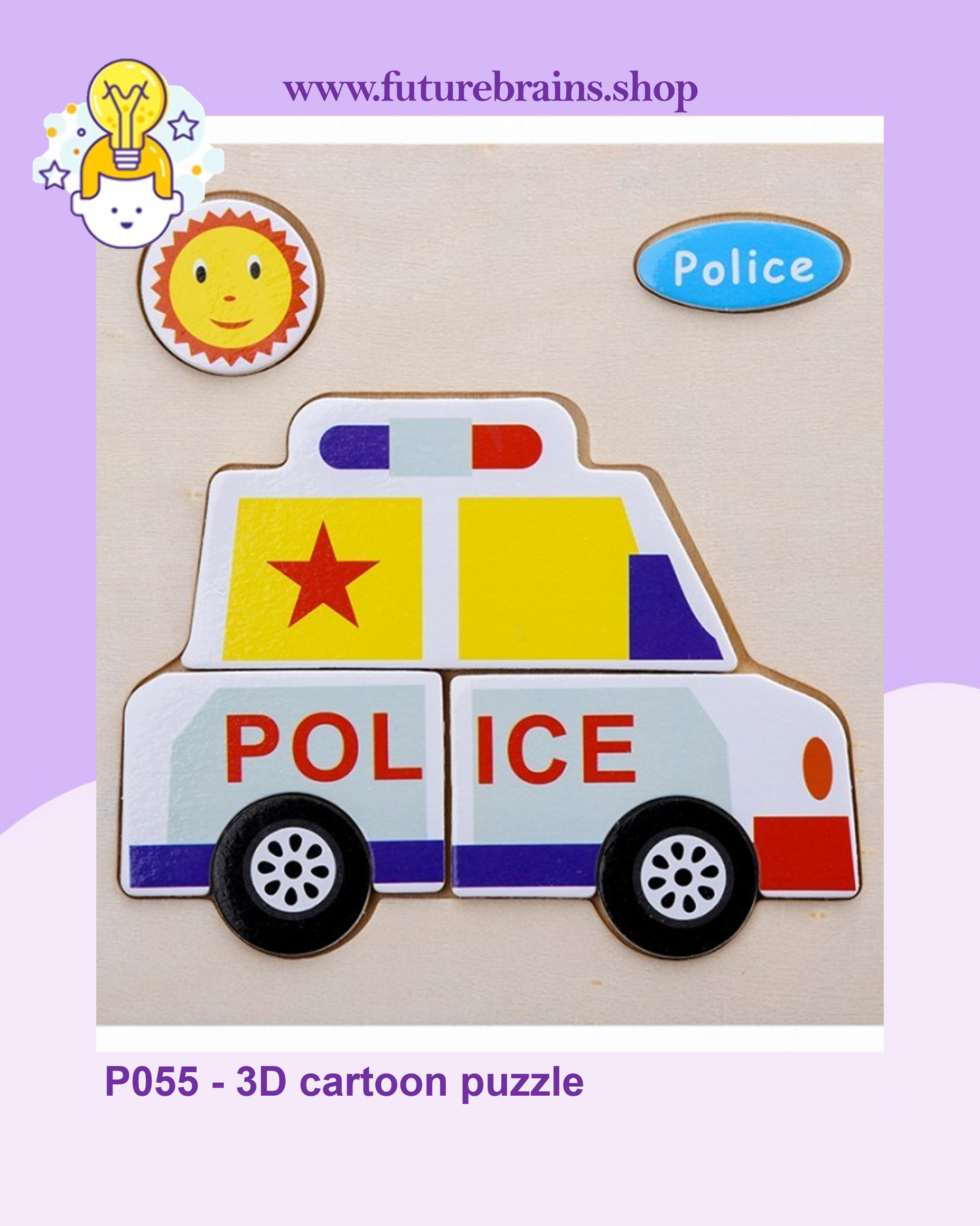 P055 - 3D cartoon puzzle (buy 5 for 4$)