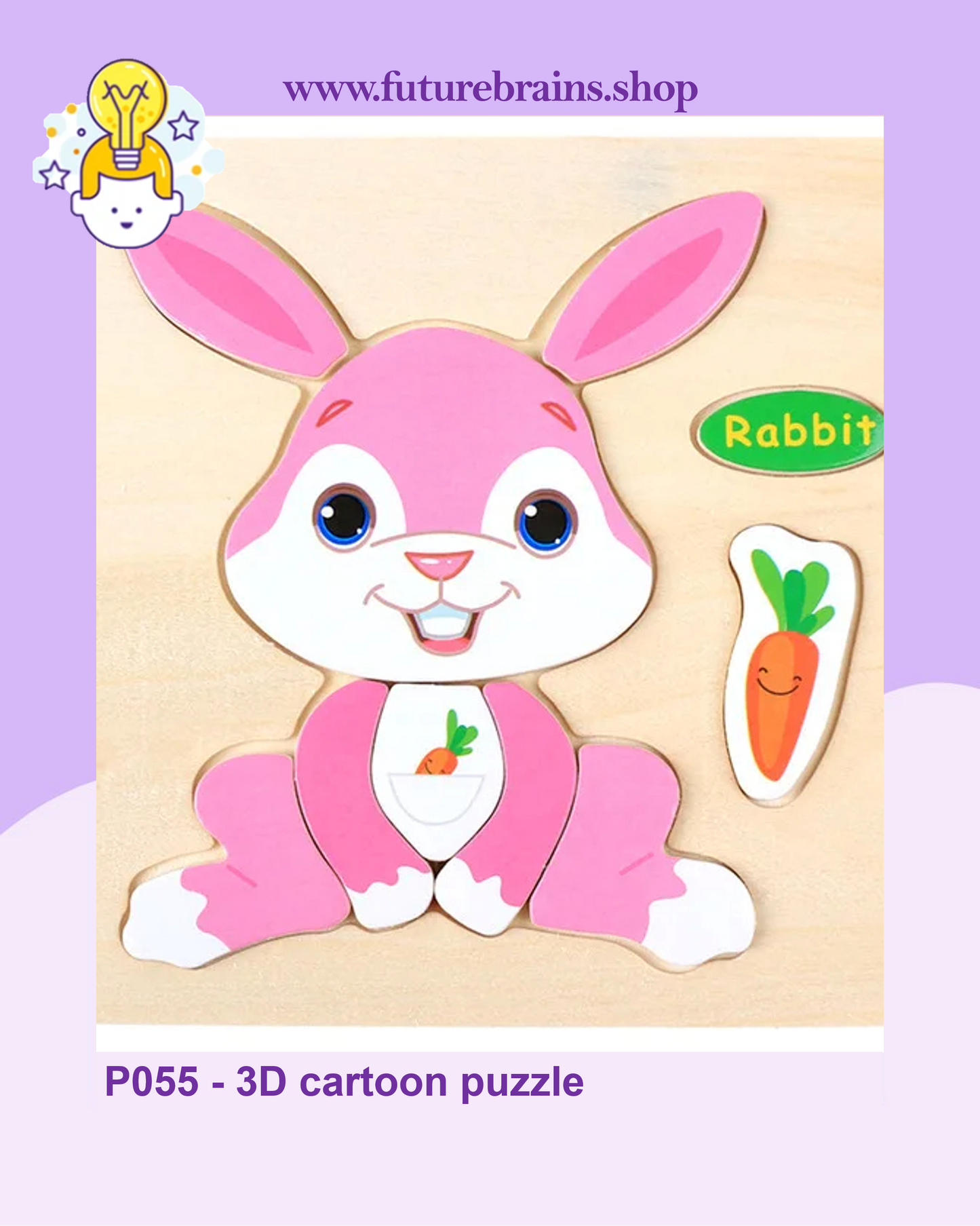 P055 - 3D cartoon puzzle (buy 5 for 4$)