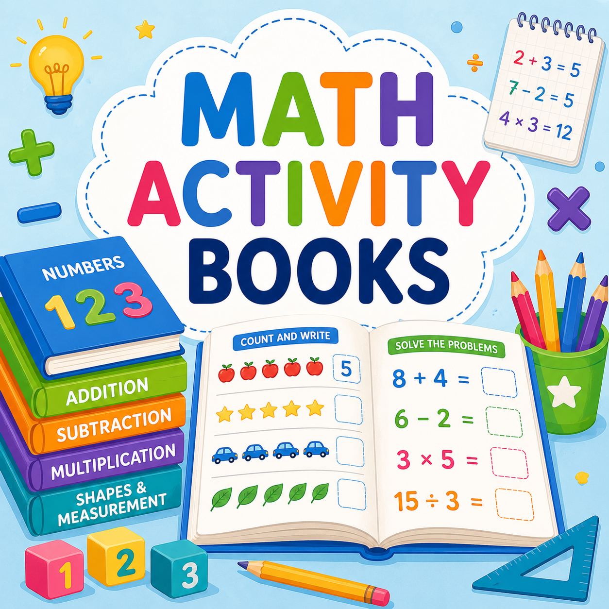 Math activity books