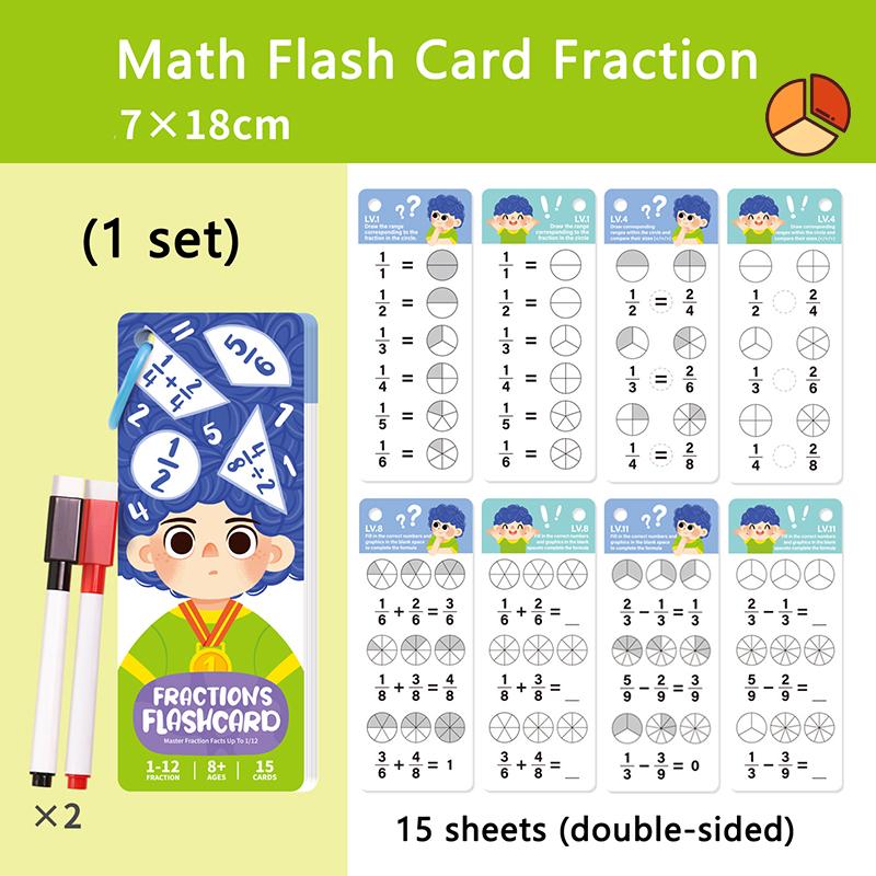 Wipe-Clean math flashcards
