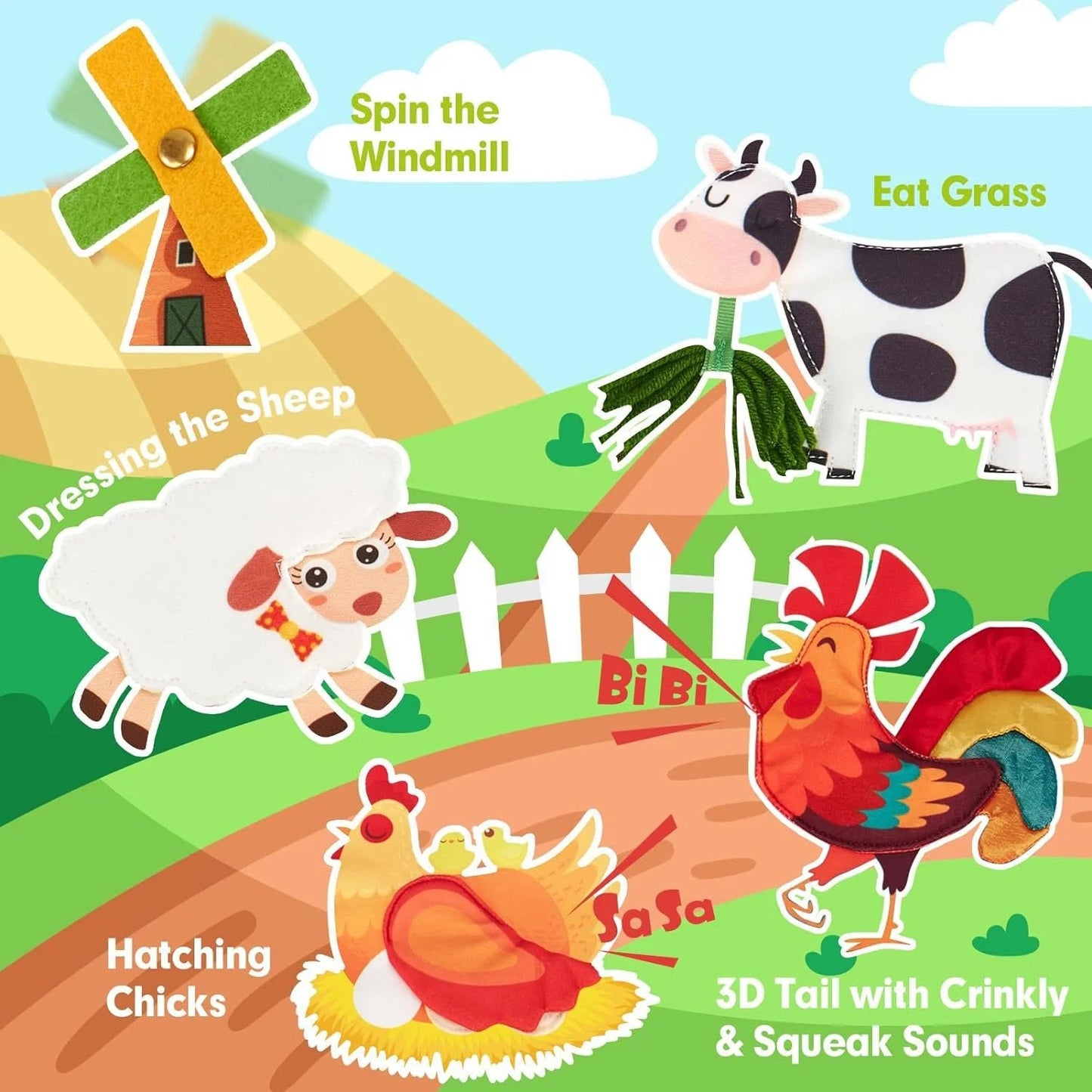 A040 - My first farm book (busy book)