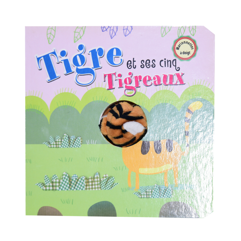 S206 - Marionnettes A Doigt Tigre Et Ses Cinq Tigreaux