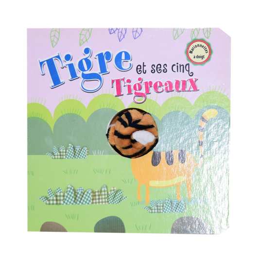 S206 - Marionnettes A Doigt Tigre Et Ses Cinq Tigreaux