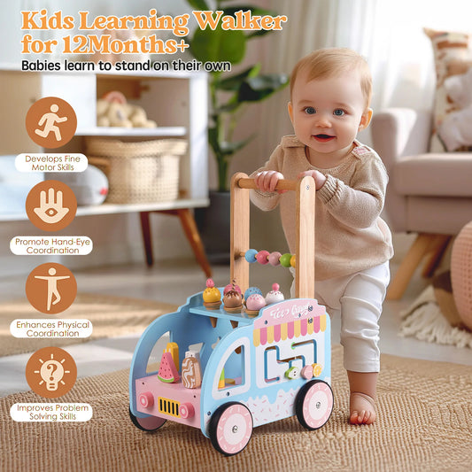 B051 - Wooden Ice cream walker