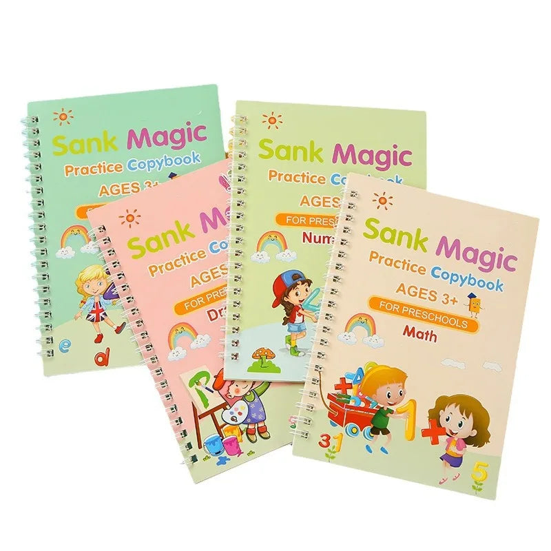 A429 - Magic practice copybook for preschools (set of 4 books)