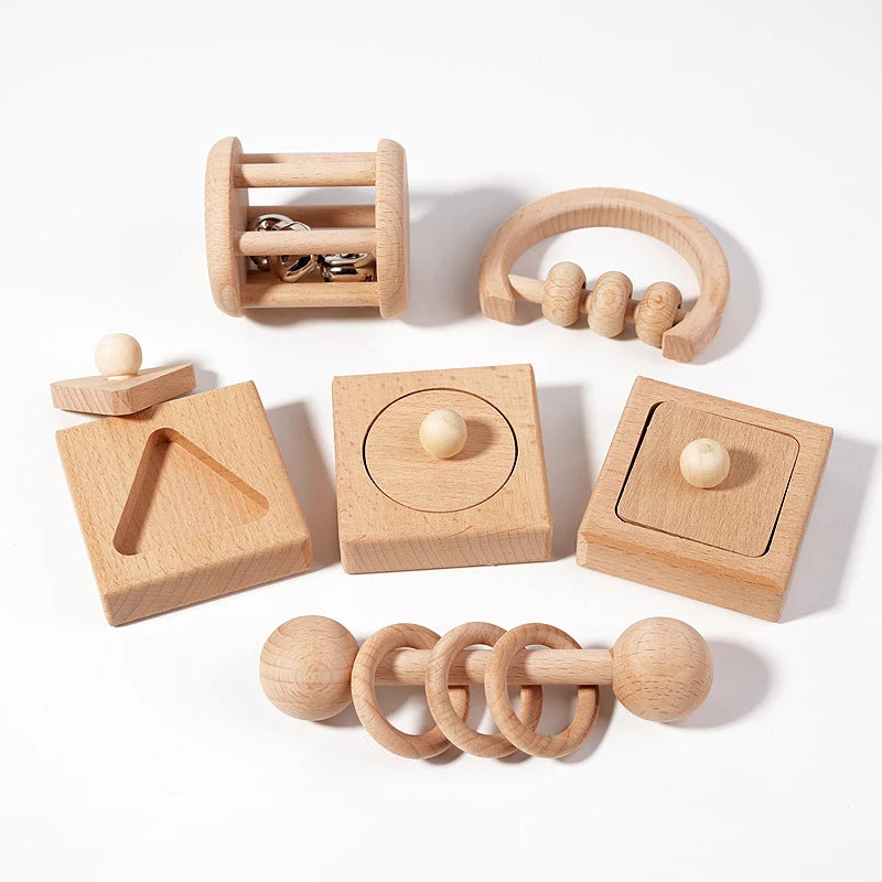 Mo155 - six-piece set montessori baby set