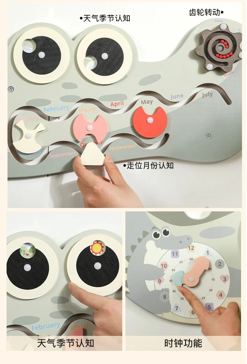 M322 - Wall game crocodile busy board
