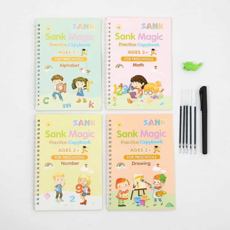 A429 - Magic practice copybook for preschools (set of 4 books)
