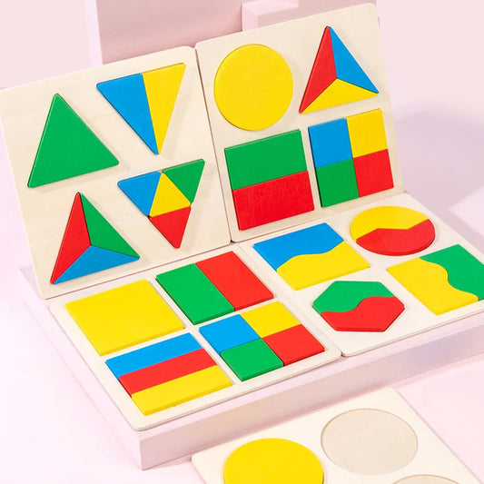 P008 - Wooden Fraction Shape Puzzle