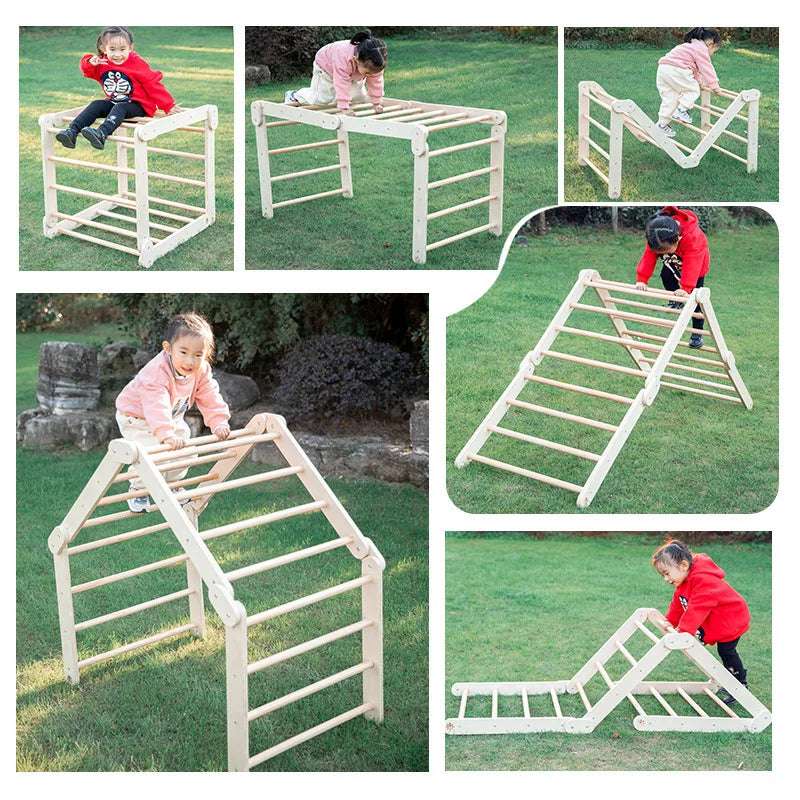 M053 - Montessori Adjustable Wooden Folding Pikler Climbing Ladder (FREE delivery)