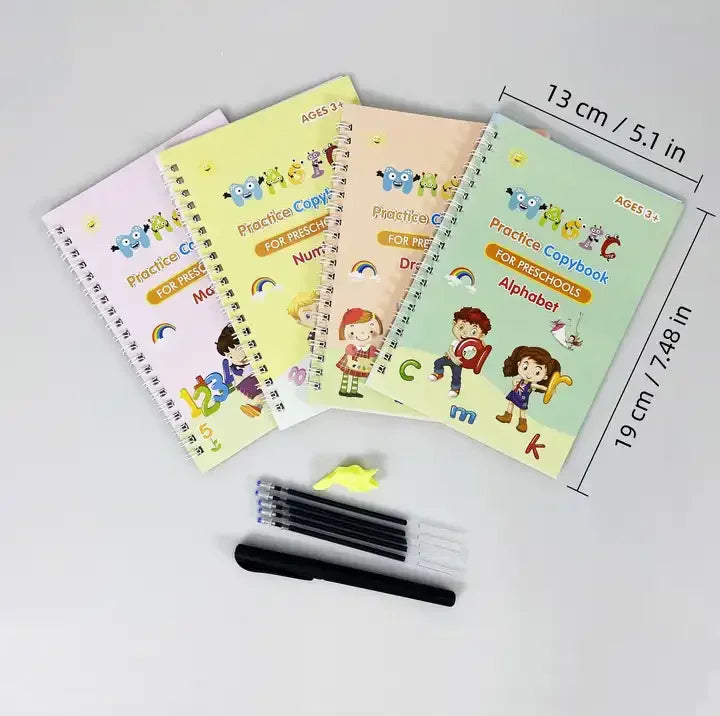 A429 - Magic practice copybook for preschools (set of 4 books)