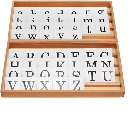 Mo053 - Montessori Small Removable Alphabet with Box