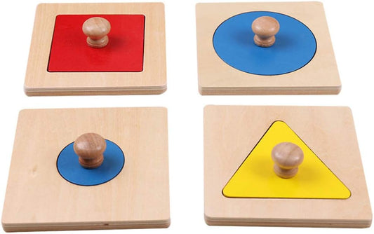 Mo121 - Montessori single shape puzzles set of 4