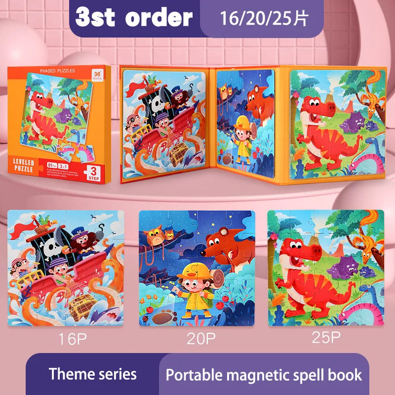 P013 - 3 in 1 Magnetic Leveled Puzzle