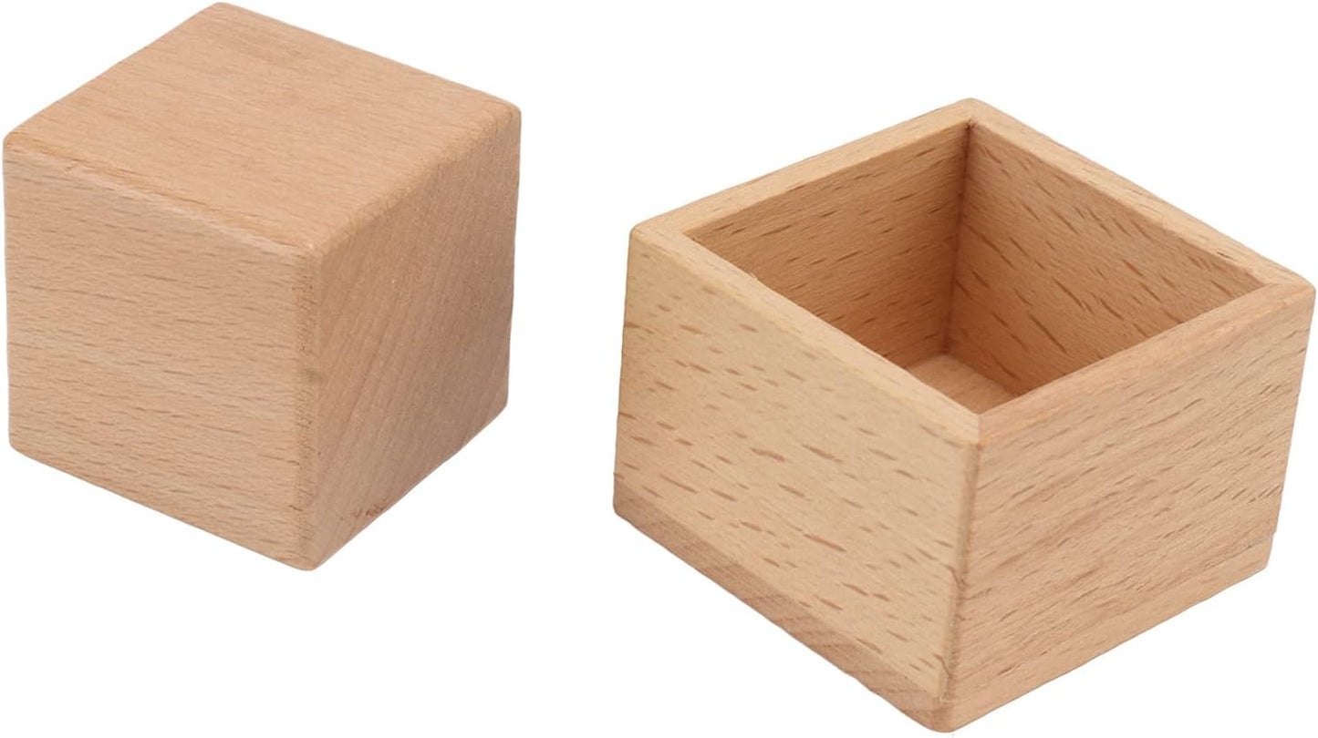 Mo134 - Montessori 3D shape fitting exercise - Cube