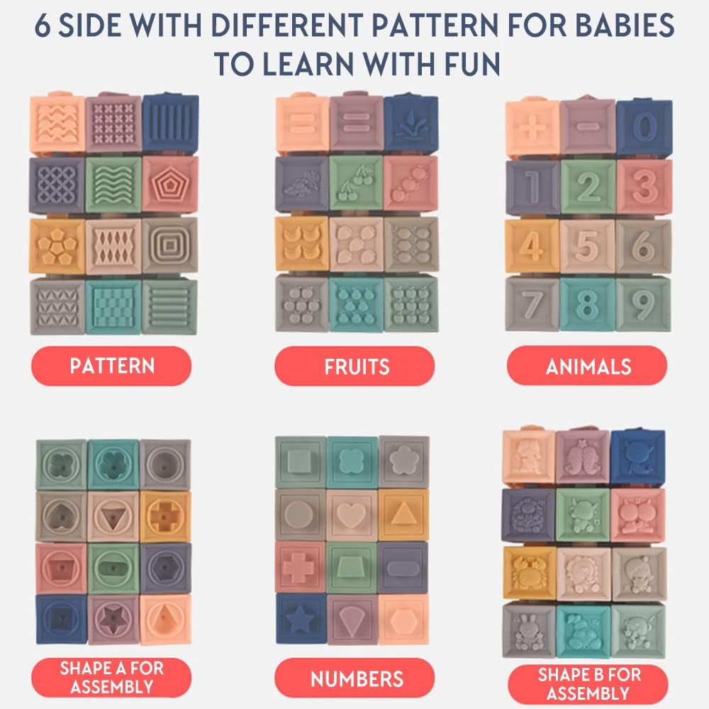 M039 - Soft building blocks 12 pcs