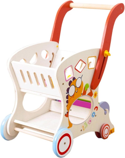 M198 - Wooden Baby Walker & Shopping Cart