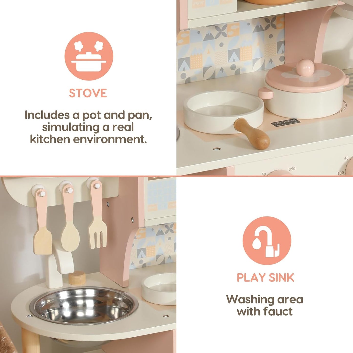 M285 - Wooden kitchen toy 47.5 x 54 cm (FREE DELIVERY)