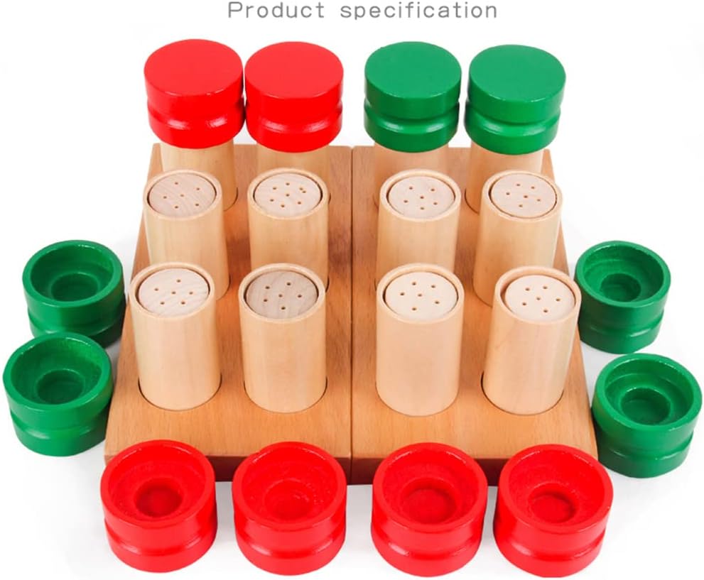 Mo065 - Montessori Wooden Smelling Cylinders international quality