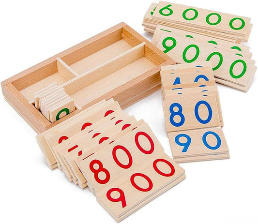 Montessori Number Cards 1-9000