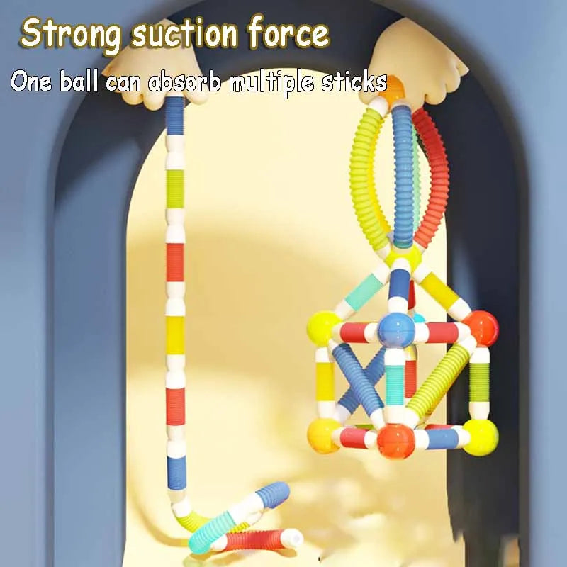 Flexible magnetic tube block