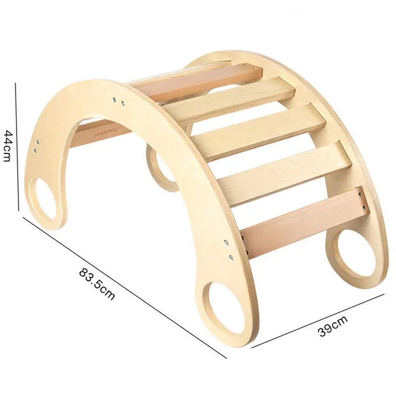 M047 - Montessori Wooden Climbing Arch and Rocker (FREE delivery)