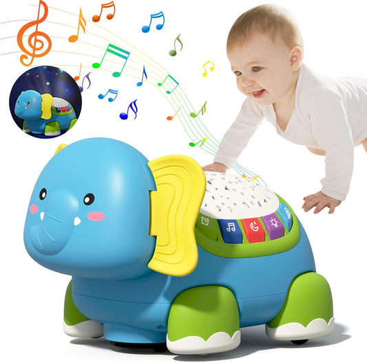 B041 - Musical projection crawling elephant