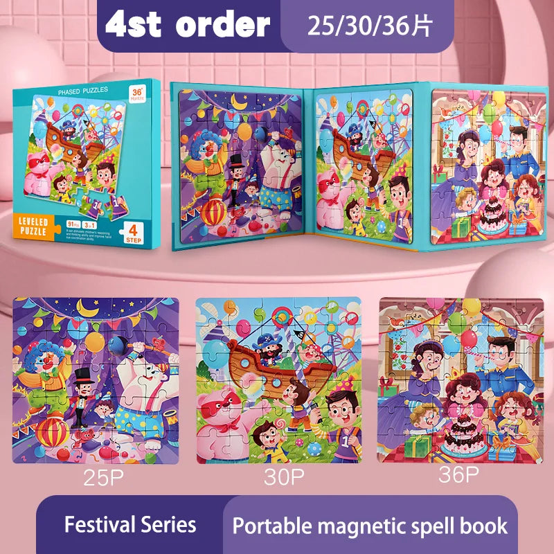 P013 - 3 in 1 Magnetic Leveled Puzzle