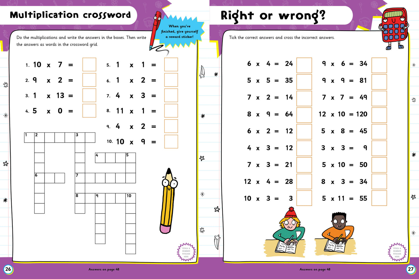 A009 - Help With Homework -  Time Tables 7+