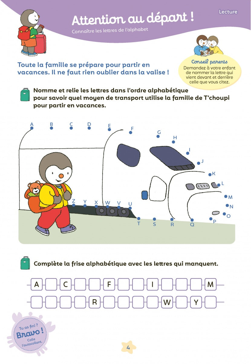 A402 - Mon T'choupi vacances GS vers la CP 5-6 ans