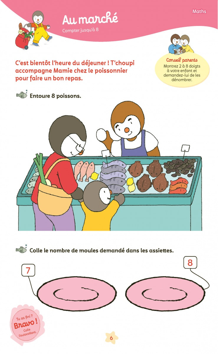 A402 - Mon T'choupi vacances GS vers la CP 5-6 ans