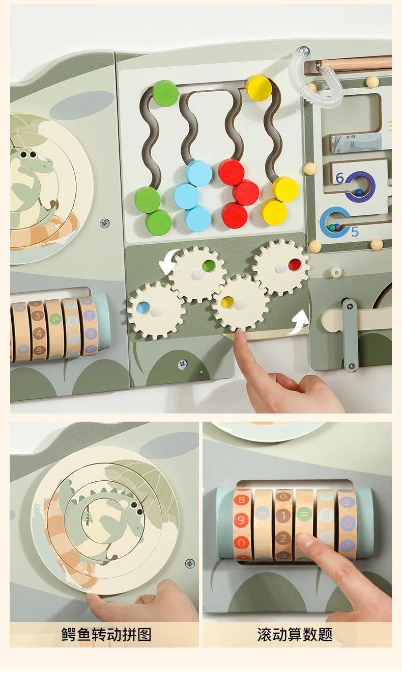 M322 - Wall game crocodile busy board
