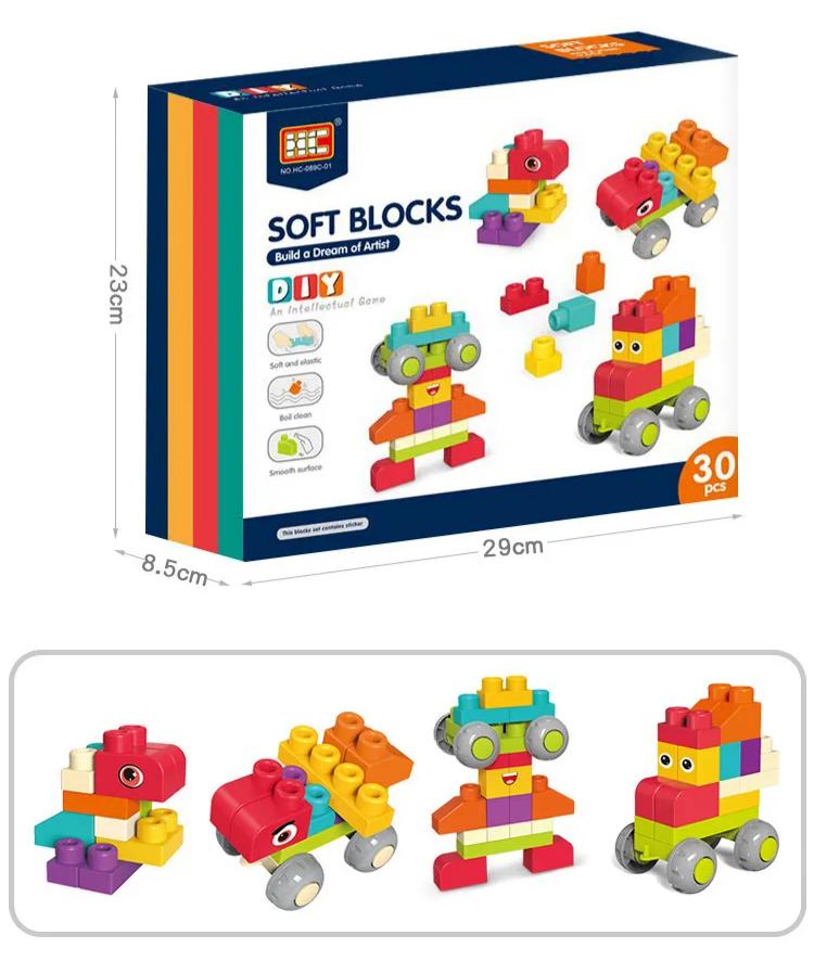 Soft building blocks