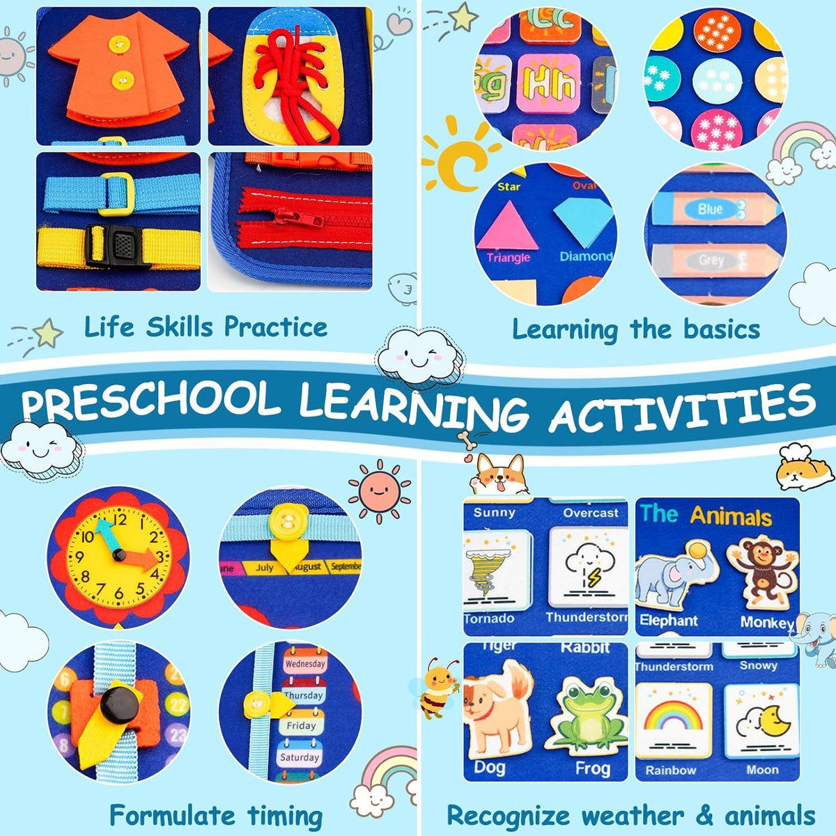 M011 - Felt Busy Board Book