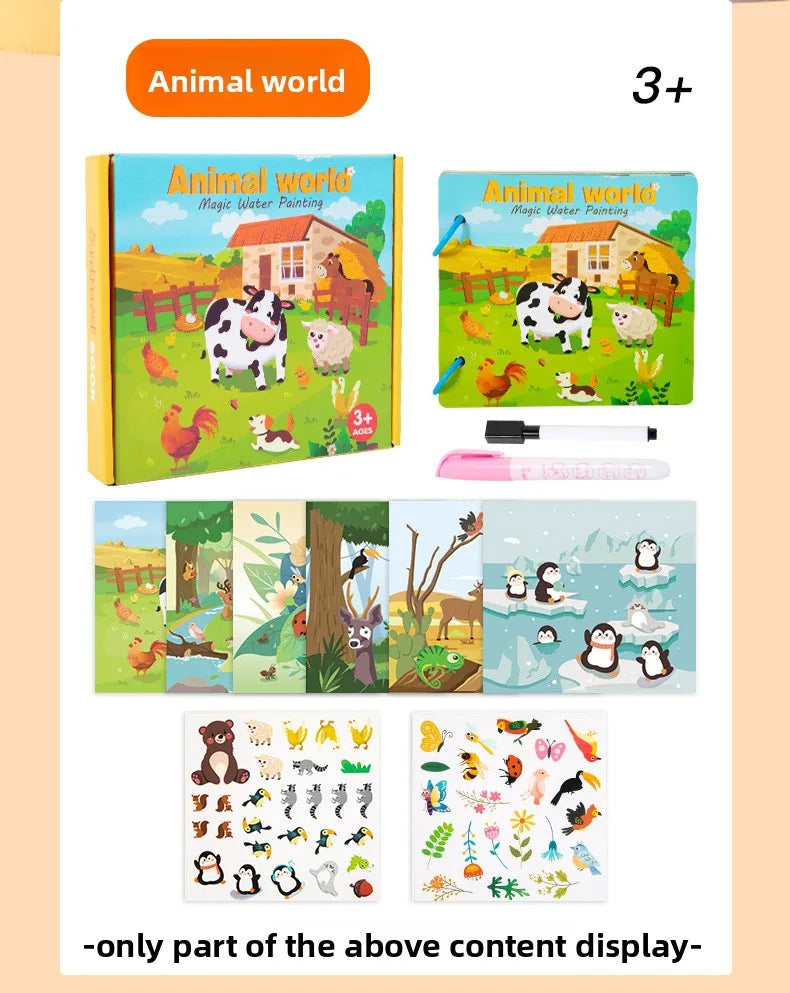 C002 - Magic Water Painting with Tracing & Stickers