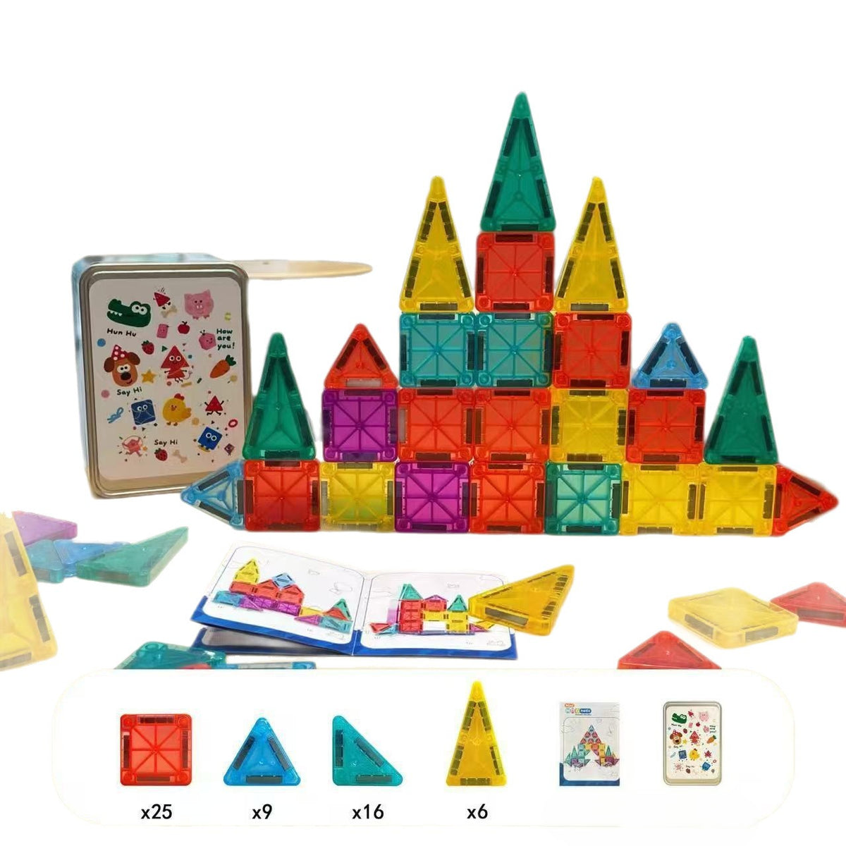 M014 - Mini Magnetic Tiles 56 pcs
