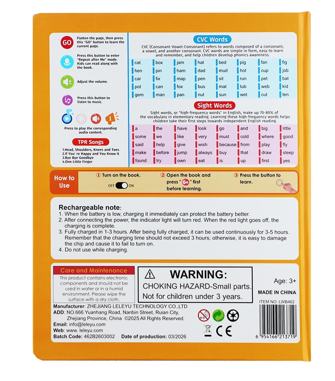 L041 - Leveled learning (Sound Book)