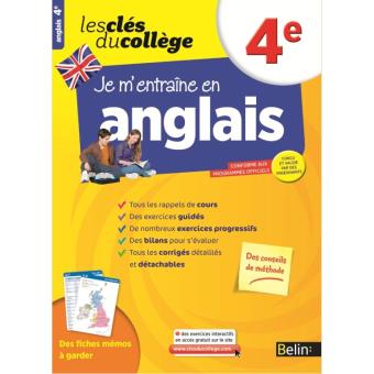 A193 - Les clés du collège - Je m'entraine en anglais 4e