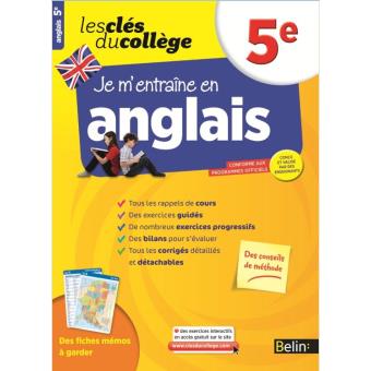 A194 - Les clés du collège - Je m'entraine en anglais 5e